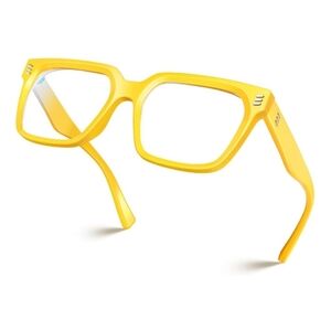 Blue Light Blocking Computer Eyewear Glasses Yellow Frame